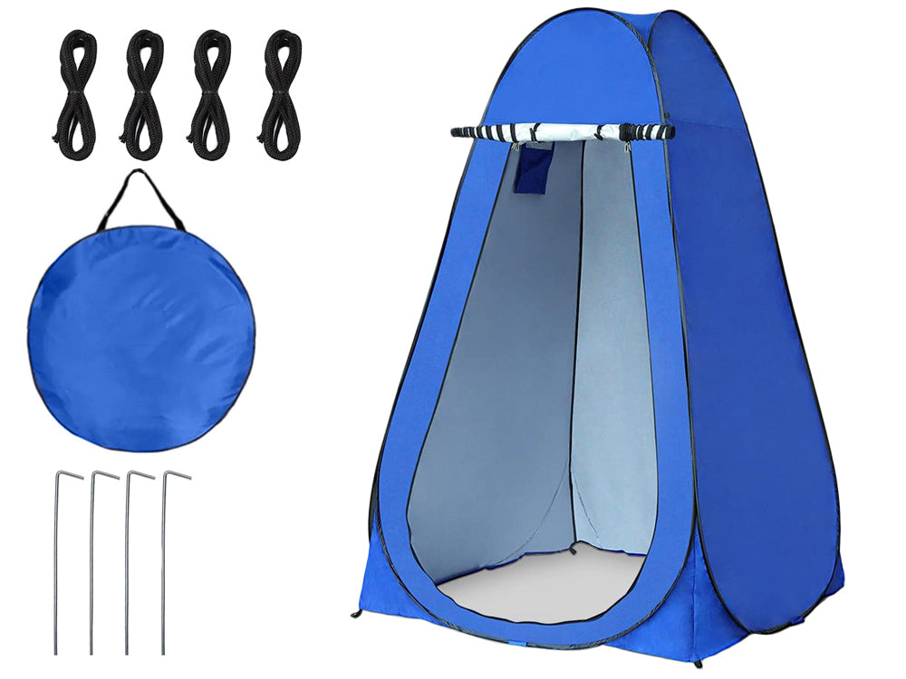 Cort pentru dus solar, Zola®, instalare rapida, husa depozitare inclusa, pliabil, 120 x 120 x 190 cm, albastru Cort pentru dus solar, Zola®, instalare rapida, husa depozitare inclusa, pliabil, 120 x 120 x 190 cm, albastru